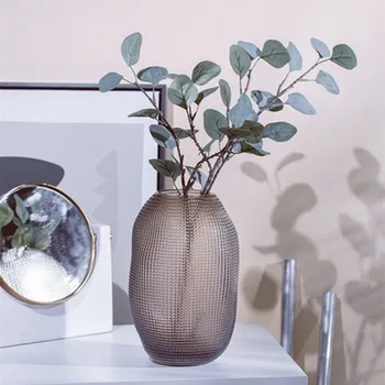 Retro loominguline lihtne klaas läbipaistev vaas kodu kaunistamiseks flower arrangement tehase omanik pulm elutuba
