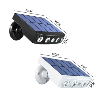 PIR Liikumisandur Solar Powered Seina Lambid Väljas Veekindel IP66 Solar Led Lamp Imitatsioon Järelevalve Disain Aed Valgus
