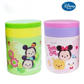 Disney termosed cup baby lauanõud lapsed hõõguvad pot termosed kopp 304 roostevabast terasest, termosed lõuna-box/puder potis