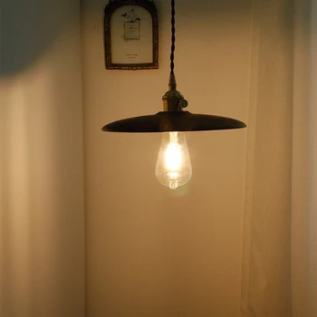 Pähkel-värviline Messing Lühter täispuidust Minimalistlik Isiksuse LED Ripats, Tuled Loominguline Vahekäiguga Restoran, Baar Lamp