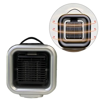 Kompaktne Mini Electric Heater Fan Konditsioneer Office Desktop Koju Sooja või Külma Õhu Ruumi Küttekeha jahutusventilaatorid USA Pistik