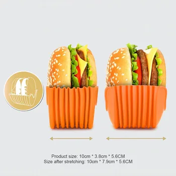 Kakuke Toidu Fikseeritud Clip Shell Sandwich Hamburger Silikoon Burger Hammas Omaniku Majapidamises Köök Mugav Osa