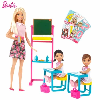 Barbie Originaal Brändi Unistused Inglise Keele Õpetaja Töö Klassiruumis Ja Üliõpilane Väike Tüdruk Sünnipäeva Kingitus Tüdruk Mänguasjad Kingitus Boneca