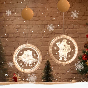 Jõulud LED Lumehelves Santa Merry Christmas Valgus String jõulukingiks Lapsed uuel Aastal 2022 Navidad Xmas Tree Kaunistused, Tuled