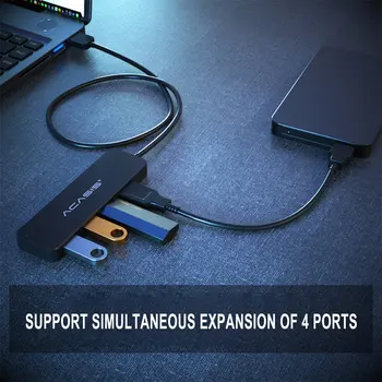 4 1 USB2.0 Hub Multiport Adapterid Docking Station Multi-Function SuperSpeed 4 Sadamate Laiendamine Dokk