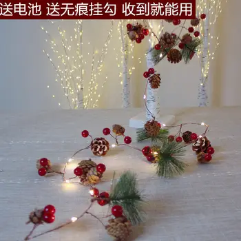 FLKL jõulukaunistused Stseeni Paigutus ja Christmas Tree Teenetemärgi Tuled 5Meters LED Aku Tuled Vanad Inimesed String Tuled