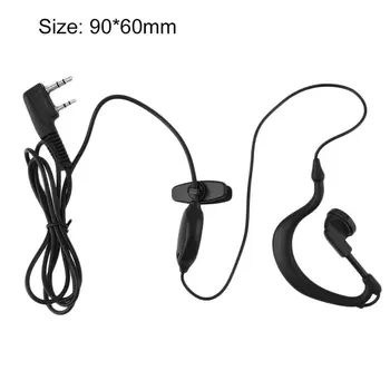 UUS 2 Pin-Peakomplekt Mic Kuular Kõrva Konks Kõrvaklappide jaoks Baofeng Raadio UV-5R 888s