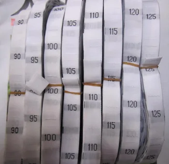 1000pcs 1-40 valge/must rõivas arvu, suuruse silt riided kootud tag suurus sildid tikitud suurus sildid tasuta kohaletoimetamine LB-022