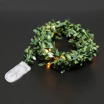 2M 20 Led leaf vanik Nupp aku tegutseda Vask LED haldjas string tuled jõulud pulm teenetemärgi partei