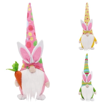 Lihavõtted Teenetemärgi Gnomes Pidulik Kingitused Easter Bunny Dekoratsioon Tabel Teenetemärgi Käsitöö Gnomes Teenetemärgi