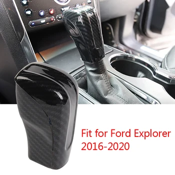 3tk/set Auto ABS-Carbon Fiber Texture käigukang Shift Käepide Nupp Kate Sisekujundus sobib Ford Explorer 2016 2017 2018 2019 2020