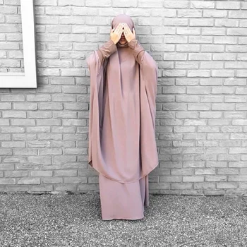 Eid Kapuutsiga Moslemi Naiste Hijab Maxi Kleit Palve Rõivas Set Djellaba Jilbab Abaya Ramadan Kleit Abayas Islami Niqab Burka Jubah