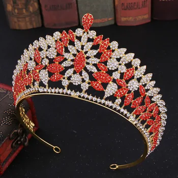 Mood Klassikaline Crystal Pulm Tiaras Ja Kroonid Unikaalne Disain Printsess Bridal Crown Hairband Naiste Peakatted Juuste Aksessuaarid