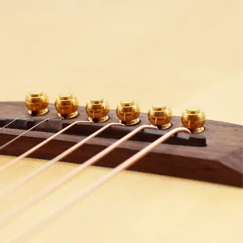 6 Tk/palju Kitarr Strings Küünte Metallist Akustiline Kitarr Silla Sõrmed Messing Kitarr Strings Fikseeritud Koonus String Sõrmed String Küüned kuum