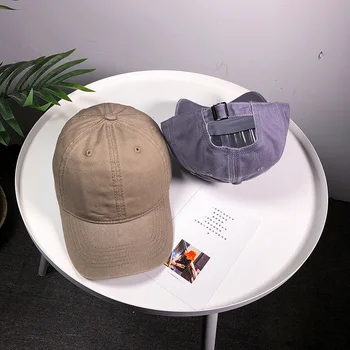 Kevad-Suvine Müts Naiste Retro Pestud Denim (Solid Color Reguleeritav Vabaaja Müts Baseball Cap Fashion Street Väljas Hip-Hop Ühise Põllumajanduspoliitika Mehed
