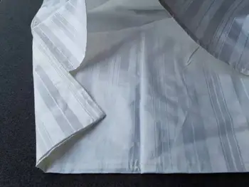 Silk Cotton padjapüür 50X70cm Valge Triip Mugav Suvel Kiri Padjapüür