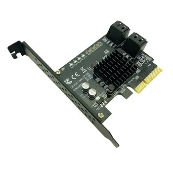 SATA PCI Express 4 Sadamate Laiendamine Graafika Kaardi SATA 3.0 Kontroller PCI-E Raid Kaart PCI E SATA3.0 Adapter Converter Kaart