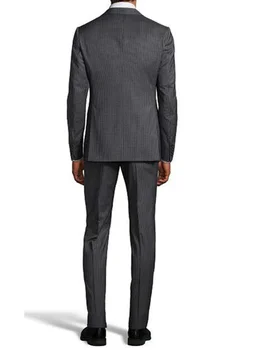 Tume Hall Mens Pinstripe Sobivad Custom Made Tumehall Meeste Triibuline Ülikond,Kohandatud Tumehall Ühe Karavan Pinstriped Meeste Ülikond