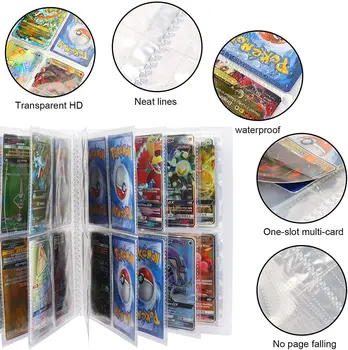 144/240Pcs Kaardi Album kooskõlas Pokemon Kaardid, Kaardi Omaniku, Sideaine Raamat Parim Kaitse Trading/GX/EX /Panna, et Kaardid