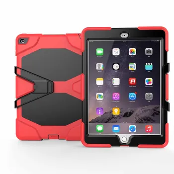 Põrutuskindel Case For iPad Air 2 Air2 A1566 A1567 Tablett Raske Sõjalise Raskeveokite Silikoonist Kaitse Katte