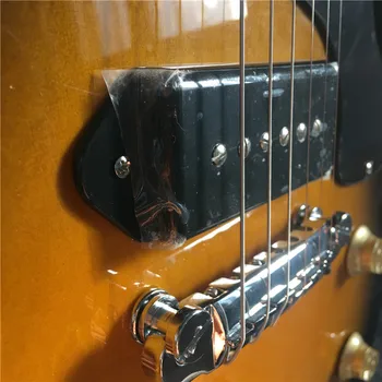 Kohandatud kvaliteetne elektriline kitarr, P90 pikap,