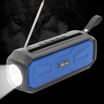 Solar Laadimine Bluetooth Kõlar Kaasaskantavad Juhtmeta Stereo Music Box Väljas Kõlar koos Taskulamp