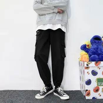 Uus Meeste Püksid Harajuku Mood Jaapanis Streetwear Jogger Püksid Meeste Casual Meeste Riided Elastne Vöökoht Cargo Püksid Meeste Püksid