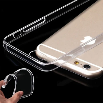 Läbipaistev tpu Ultra-õhuke Selge Silikoon Telefon Case For iPhone 12 X XS XR, XS Max 11 Pro Max 8 7 6 6S Pluss kaitse tagakaas