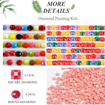 5D Full Ring Diamond Drill Maali Cartoon Christmas Mosaic Komplekt Rhinestone Joonistus Pilt Kodu Kaunistamiseks Kunst Käsitöö