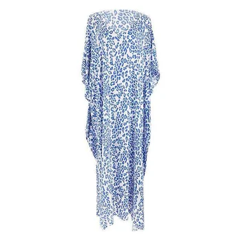 2021 uued blue print kleit Seksikas Beach Resort ujumistrikoo päikesekaitse kaas üles kleit suvel rannas kanda