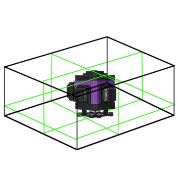 Multifunktsionaalne 12 Read Laser Tasandil Vahend, Vertikaalne, Horisontaalne rida 3° Ise tasandamine Funktsiooni Laser Tase 12 Read 3D 360°
