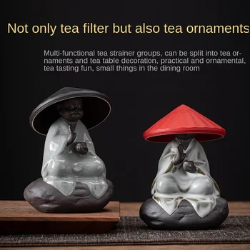 Tee Kurn Rühma Väike Zen Meister Tee Filtreerimine Tee Partitsioon Keraamiline Filter Auk Kung Fu Teetseremoonia Tee Tarvikud Tööriistad