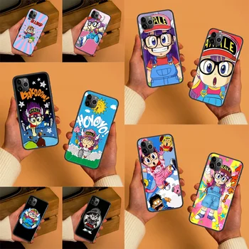 Arale Dr Madalseisust Anime Telefoni Juhul Katta Kere iphone 5 5s se 2 6 6s 7 8 12 mini plus X XS XR 11 PRO maksimaalne must (MAX black trend coque kunst