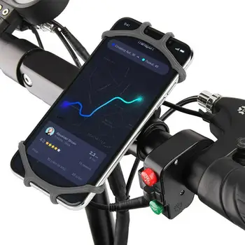 Jalgratta Mobiiltelefoni Omanik Silikoonist Materjal, Lihtne Paigaldada Universaalne Mootorratta Mobiiltelefoni Omanik