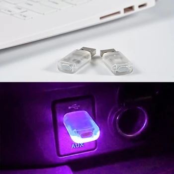 5V Auto LED Atmosfääri Kerge Puutetundlik Heli Kontroll Dekoratiivne Light USB Magic Etapi Mõju Valguse, sigaretisüütaja T3ED