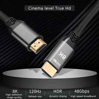HDMI-ühilduv Kaabel 4k 8k120hz High Definition Data Projektor, Ekraan Audio Ja Video Kaabel 1/2/3/5M HDMI-Kaabli abil ühilduva