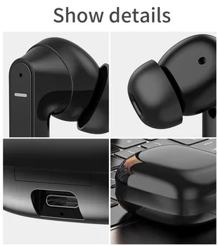 M11 TWS Traadita Kõrvaklapid, Bluetooth Kõrvaklapid Õhu Earbuds Spordi-Vabad Peakomplekt, Millel Aku Kast Xiaomi iPhone, Android