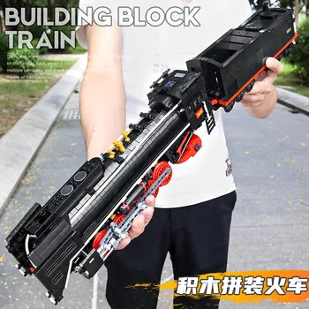 Hallituse Kuningas 12003 progressiivne aur veduri rongi maailma raudtee-seeria elektriline puldiga assembly building block mänguasi