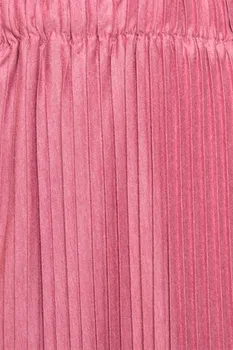 Plisseeritud Vöökoht Kummist Detail Mini Seelik Roosa naiste rõivad naiste kleit türgi riided naistele-