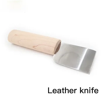 Professionaalne nahk käsitöö lõikamise nuga käsitsi DIY käsitöö nuga teritamise vahend, kiire terasest nuga naha lõikamiseks nuga