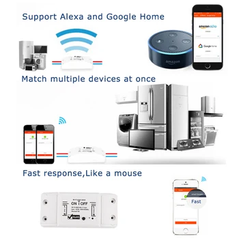 Universaalne Kaitselüliti Taimer tuya/SmartLife APP Juhtmeta Kaugjuhtimispult Töötab Alexa Google Kodus DIY WiFi Smart Valguse Lüliti
