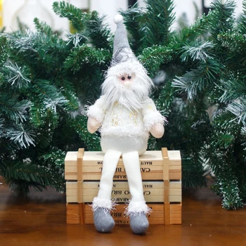 Mini Jõulud Kaunistused Nukk Istub Poos Jõulud Decor Valge Lumememm Nukk Stseeni Teenetemärgi Kingitus Mänguasi