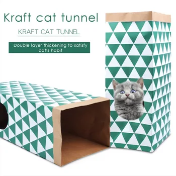 Naljakas Kass Tunnel Kokkupandav Mänguasi Jõupaber Tunnel Koobas Peita ja Otsida Mänguasjad Kassidele, Interaktiivne Kass Mänguasjad lemmikloomatarbed