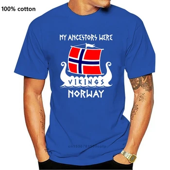2020 de moda gran oferta de mis antepasados eran vikingos camiseta Noruega Jõi vikingos Tee camisa