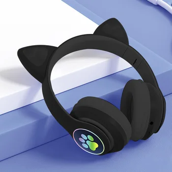 Armas Kass Ear Kõrvaklapid Reaalne Wireless Mini Veekindel Stereo-Kõrvaklapid koos LED-Tuled 3,5 mm Kõrvaklapid, PC-Tablet