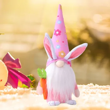 Laste Easter Bunny Doll Pika Müts Kodus Laua Kaunistamiseks Easter Bunny Doll