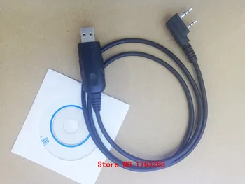 Honghuismart USB programming cable k pistik kenwood,baofeng bf-uv5r,tyt,puxing,quansheng weierwei walkie talkie, CD driver