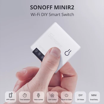 2-25 SONOFF Mini R2 Smart Switch Wifi Automaatika Moodul Ewelink App Kontrolli Taimer Lüliti Toetus Alexa Google Alice Smart Home