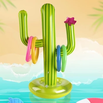 Välibassein Täispuhutav Cactus Ringi Toss Mäng Tarvikute Komplekt Ujuva Bassein Mänguasjad Beach Party Asjade Poole Baar Reisi