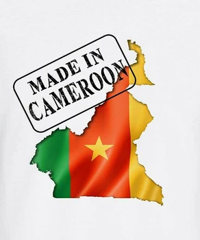 Kameruni Lipu Kaart rahvuslik Uhkus Tehtud Kamerun Meeste T-Särk. Suvel Puuvillane Lühikesed Varrukad O-Kaeluse Unisex T-Särk Uus S-3XL